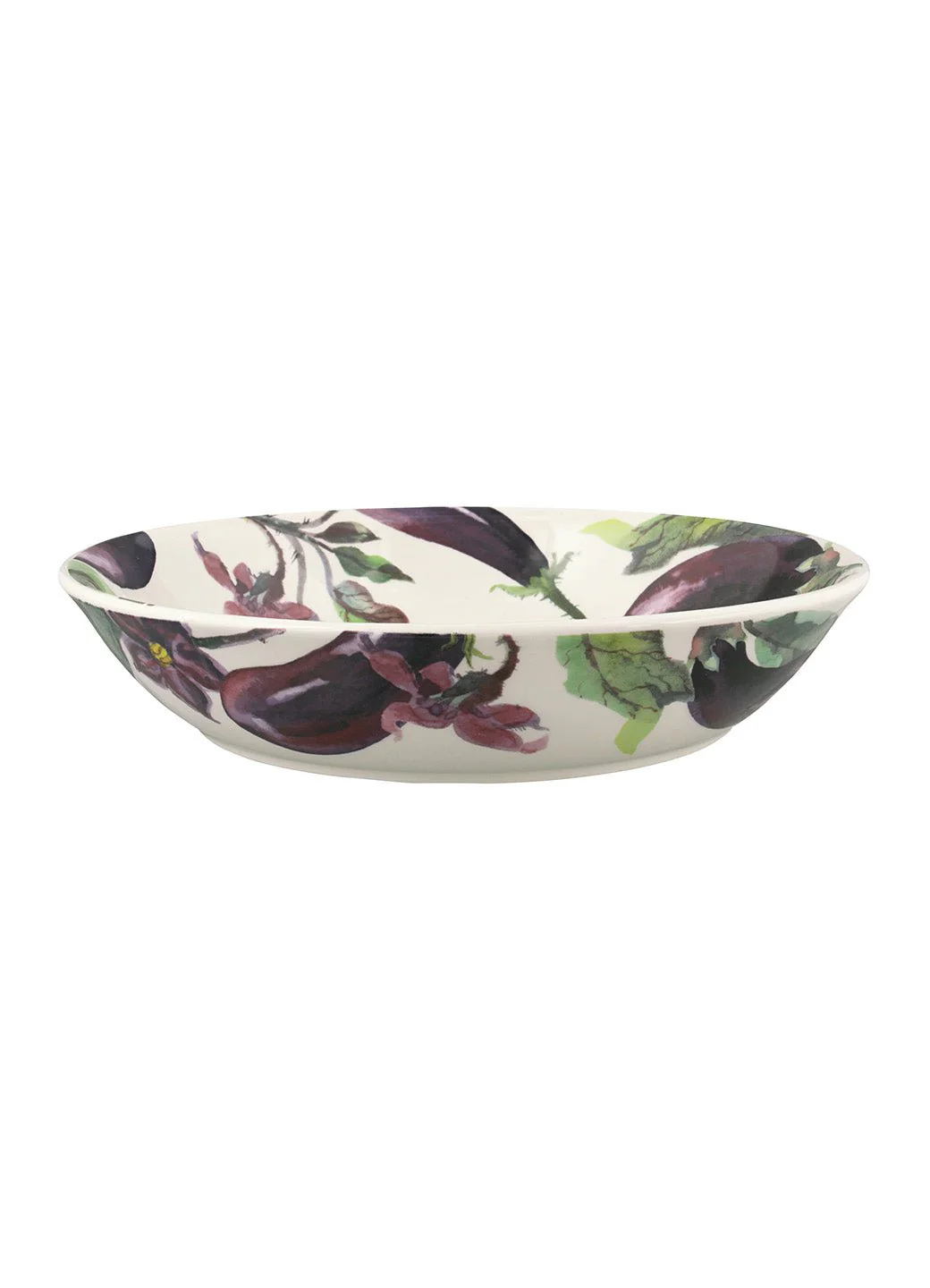 Aubergine & Flowers Medium Pasta Bowl - Image 2