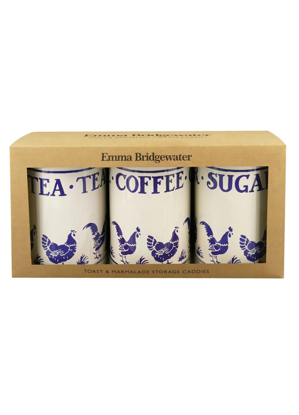 Blue Hen Set Of 3 Round Tin Caddies - Image 2