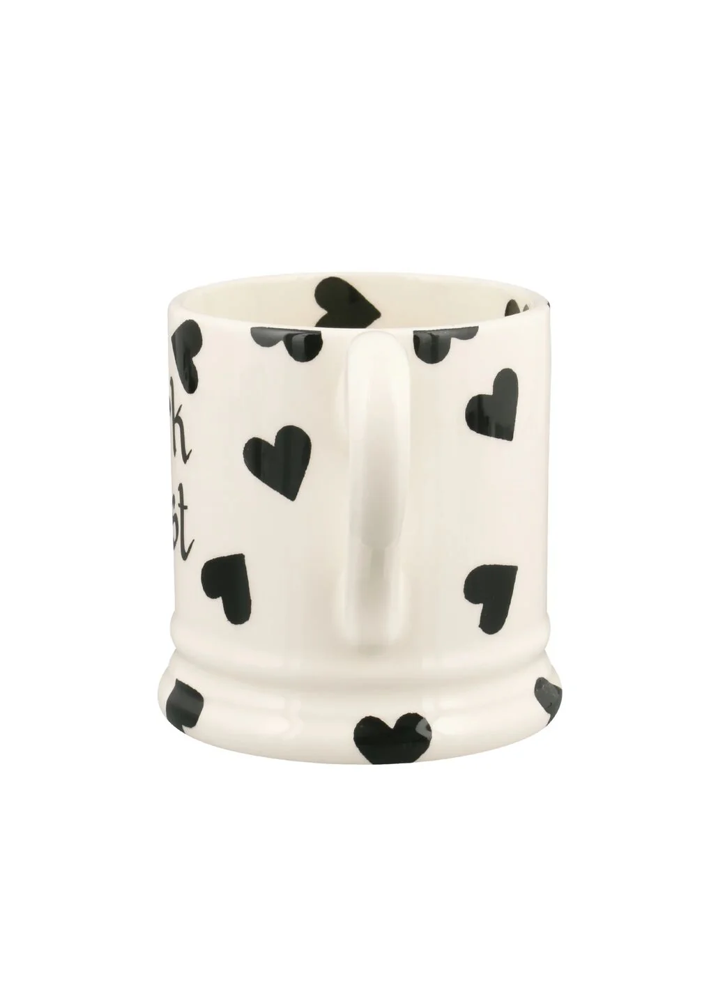 Personalised Black Hearts 1/2 Pint Mug - Image 4