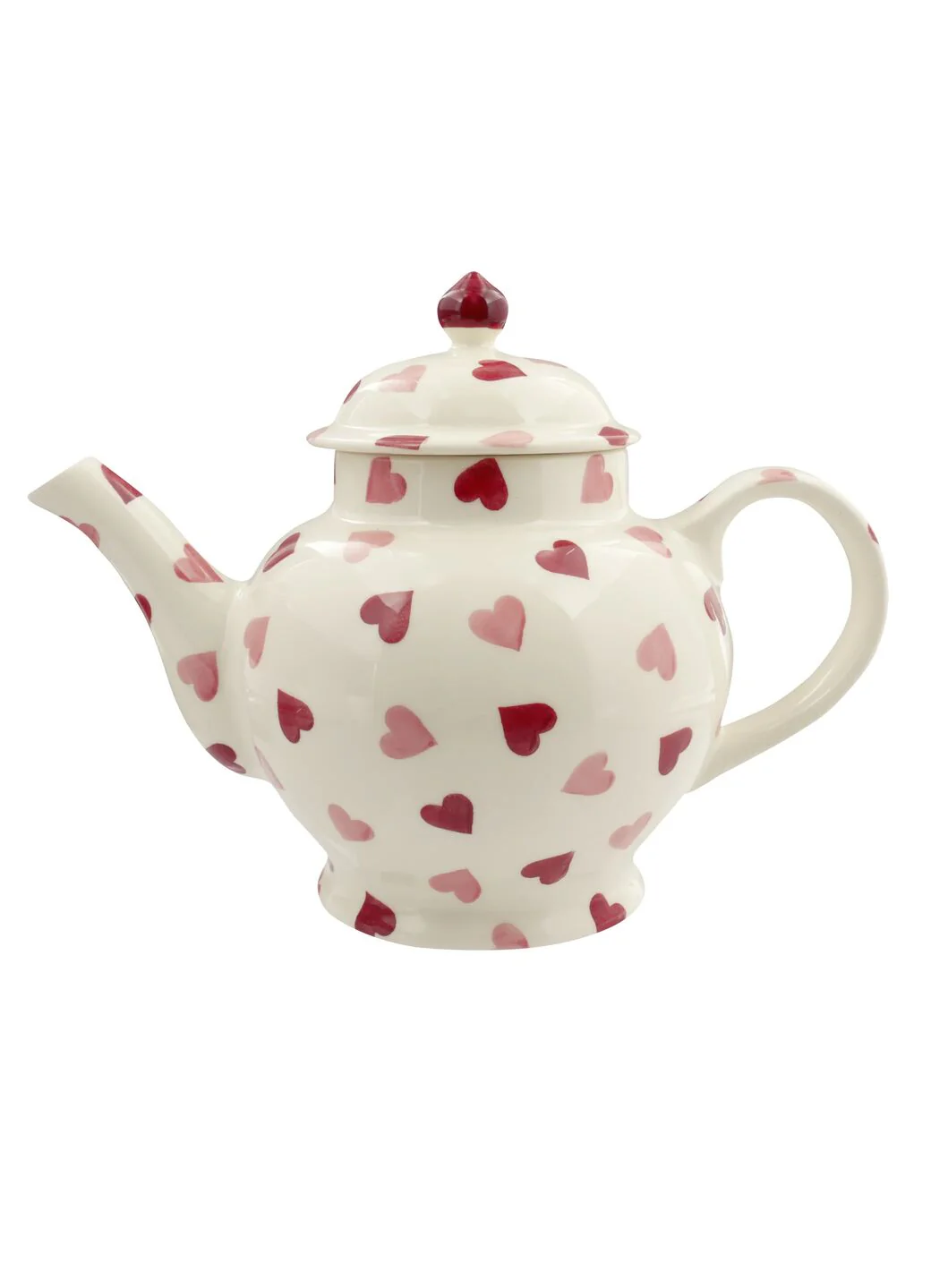 Pink Hearts 4 Mug Teapot - Image 4