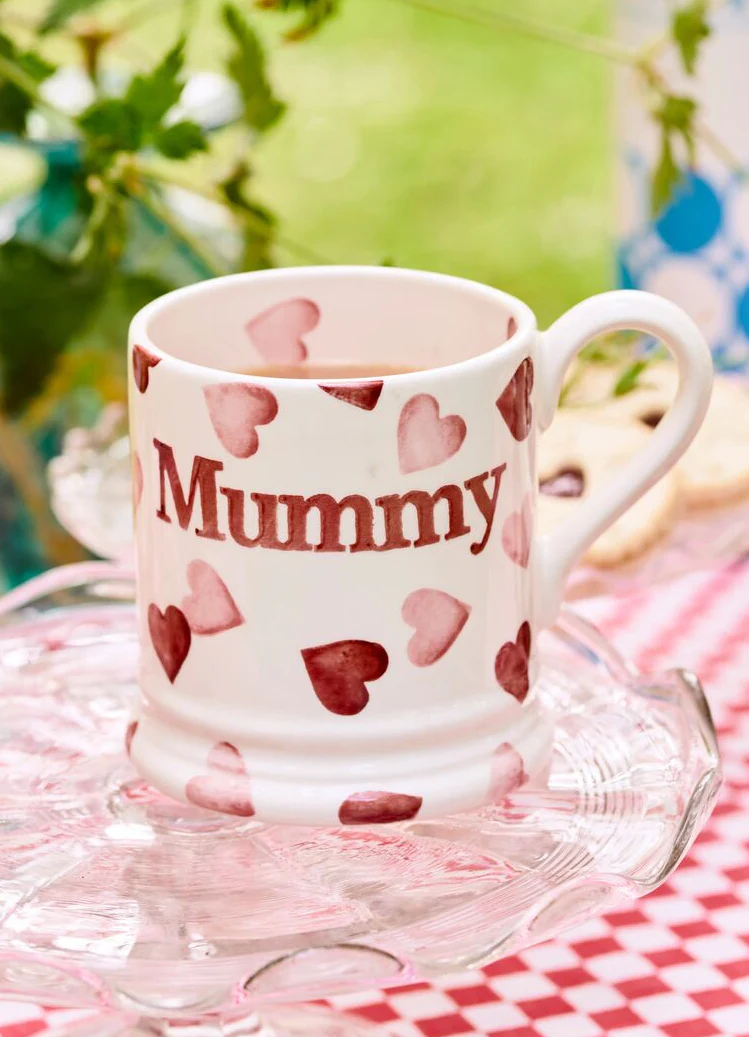 Pink Hearts Mummy 1/2 Pint Mug
