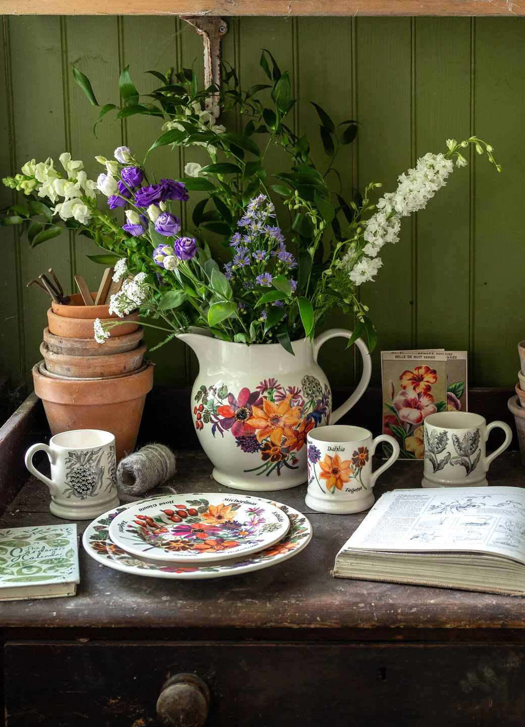 Seconds Autumn Flowers 6 Pint Jug - Image 7